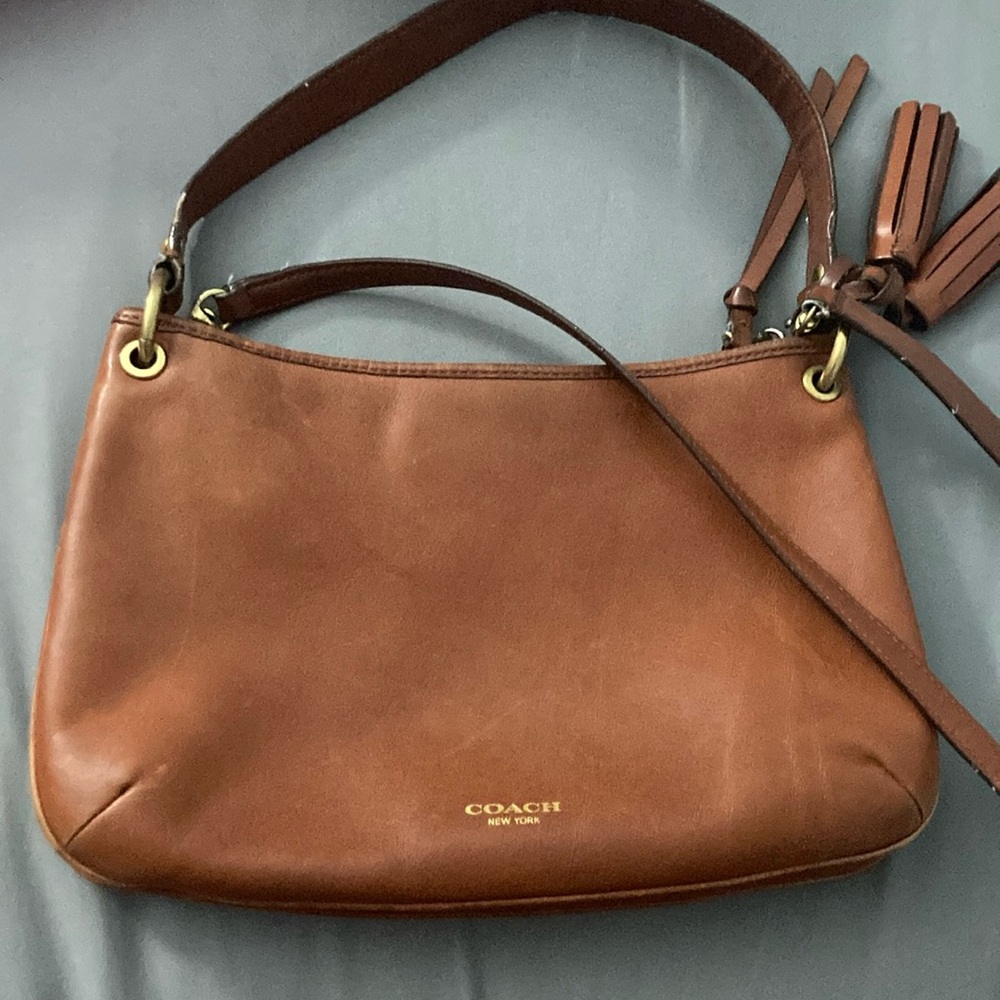 Brown Leather Coach Purse